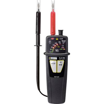 Chauvin Arnoux C.A 742 IP2X Two-pole voltage tester CAT IV 600 V Acoustic, Bargraph, LED