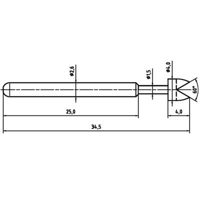 PTR Hartmann 1040-G-1.5N-NI-4.0 Precision test tip