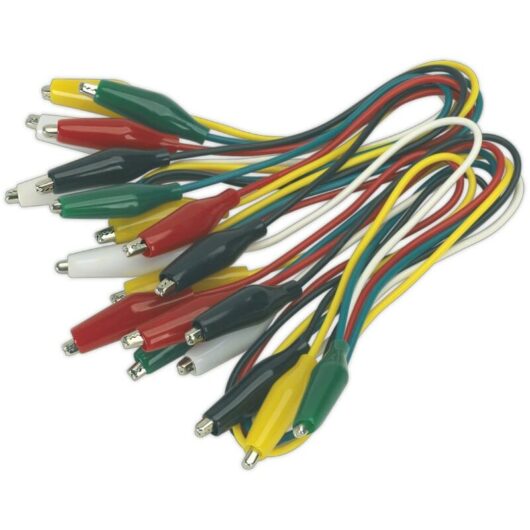 Sealey - Jumper Test Lead Set 5 Pairs - 450mm
