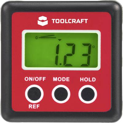TOOLCRAFT 1662855 Digital goniometer IP54 IP54 1 pc(s) Angle setting (max.): 360 °