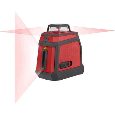 TOOLCRAFT CL18-360 Cross line laser Self-levelling, Incl. bag, Incl. 360-degree laser Range (max.): 18 m