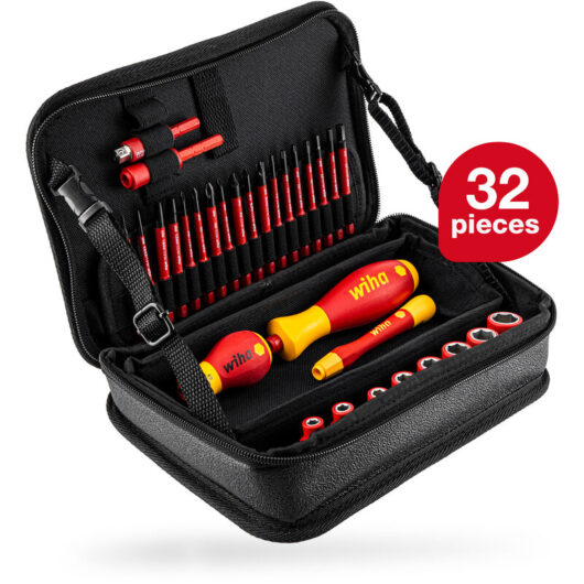 Wiha - electrician's tools set slimVario® electric (43465) 32 pcs. i bits + nut driver inserts + screwdriver handles i mixed in tool bag