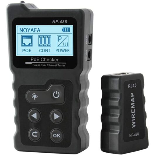 Aougo - PoE Voltage and Current Tester with NF-488 Cable Tester