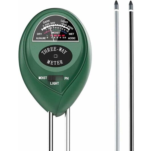 Ccykxa - 3 in 1 Soil Tester, Soil pH Tester, Soil Moisture Meter, Soil Light Intensity Tester, 3 in 1 Soil Tester for Garden and Agriculture (No