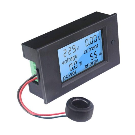 Ccykxa Digital Voltmeter Ammeter Wattmeter ac 100A 80-260V, Voltage Current Tester Power Electric Energy Meter lcd Display, Volt Amp Watt KWh Meter