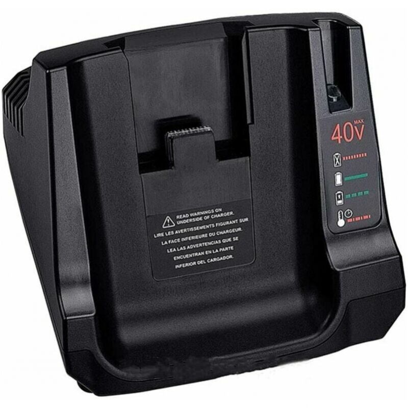 Cyslmuk - 36V 40V max Battery Charger with 2USB Replacement for Black+Decker LCS36 LCS40 Li-ion Battery (Charger Only, No Battery)