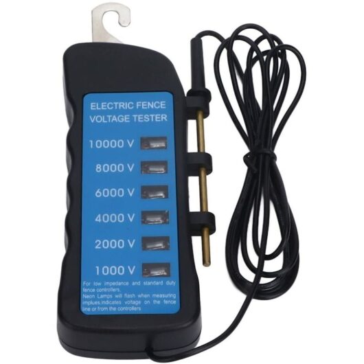 Electric Fence Test Tool 10kV Portable Farm Equipment Fault Detector Farm Equipment Testing Tool for Fence Voltage Test