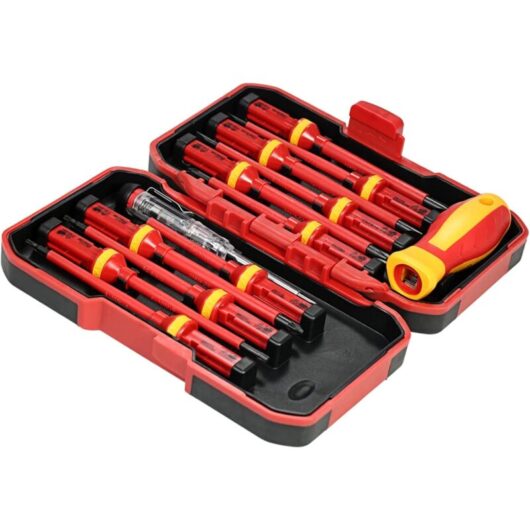 Electrician Screwdriver Kit 13pcs 1000V Insulated Screwdrivers Set with Repair Tools electrician repair tools
