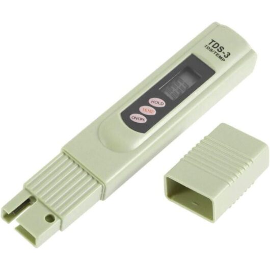 Ersandy - lcd TDS-3 Drinking Water Quality Tester Meter, Digital Temperature ppm Test Meter, Pen Analyzer for Measuring Drinking Water, Hydroponics,