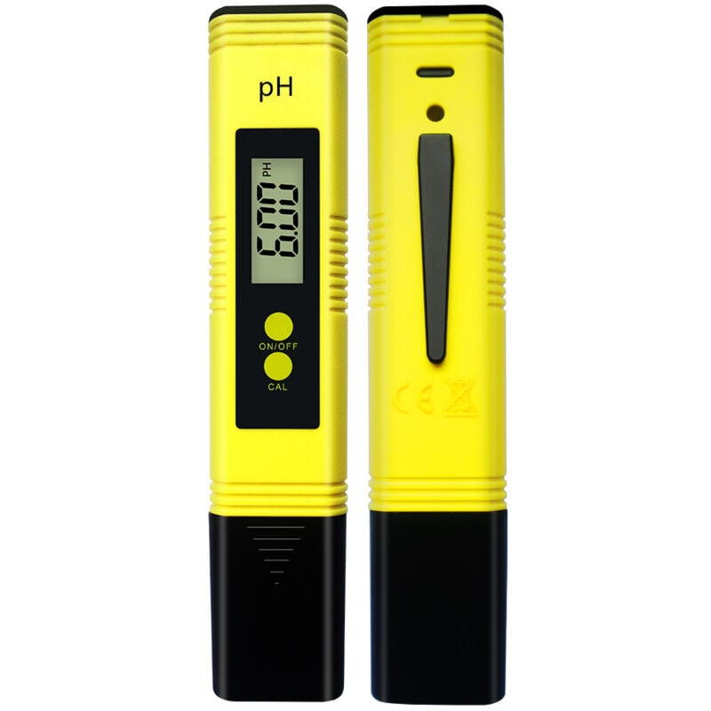 Linghhang - Electronic ph Tester, Digital lcd Water Quality Tester, Automatic Calibration Function and 0.00-14.00 Portable Digital ph Meter Portable