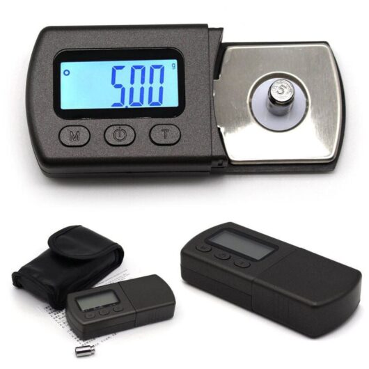 Mini Digital Scale Adapter, Vinyl Turntable Needle, Digital Turntable Stylus Force Scale Gauge Tester, Phonograph Record lcd Backlit - Ccykxa