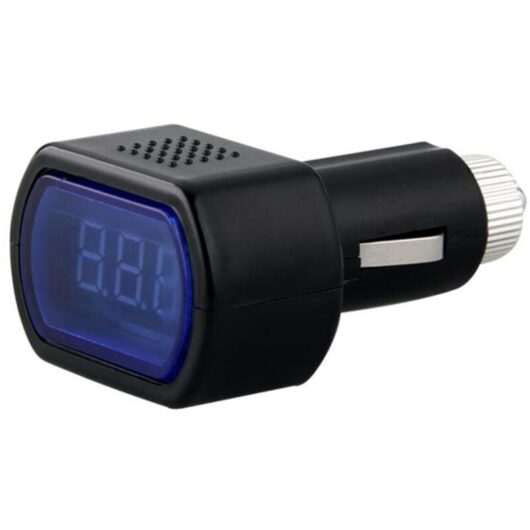 Mini car voltmeter/digital display car voltage tester/mini battery monitor/cigarette lighter battery voltmeter voltage monitor