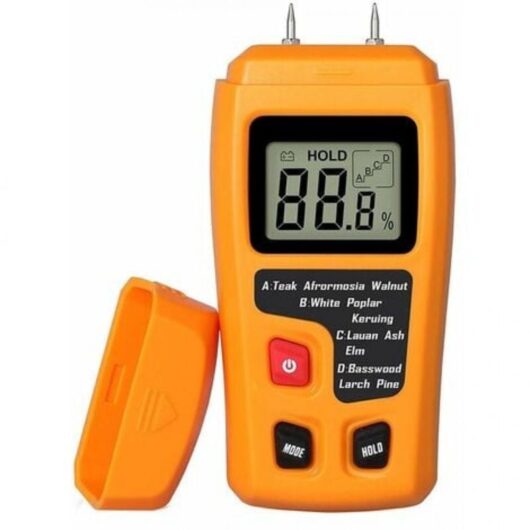 Portable Wood Moisture Tester lcd Humidity Meter Wood Moisture Detector for Firewood Paper Moisture Measurement - Ymyny