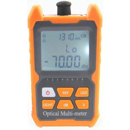 Compteur de puissance optique,testeur de câble à fibre optique avec testeur de câble de réseau de lumière LED