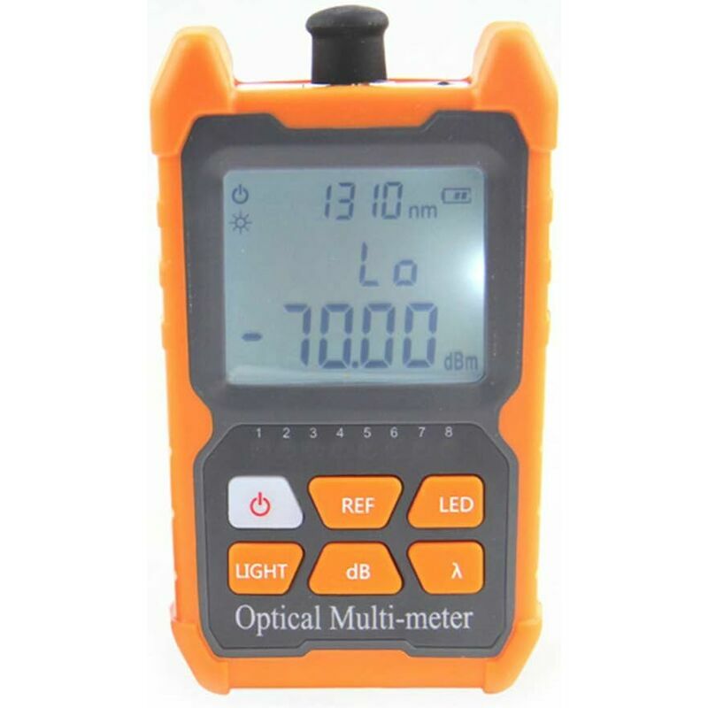 Compteur de puissance optique,testeur de câble à fibre optique avec testeur de câble de réseau de lumière LED