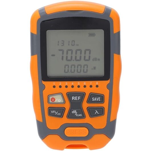 Digital Fiber Optic Power Meter Display Optical Cable Tester Power, Measuring Range -70+10dbm