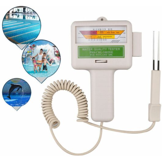 Gotrays - Electronic Chlorine and pH Tester for Swimming Pools - Water Quality Meter
