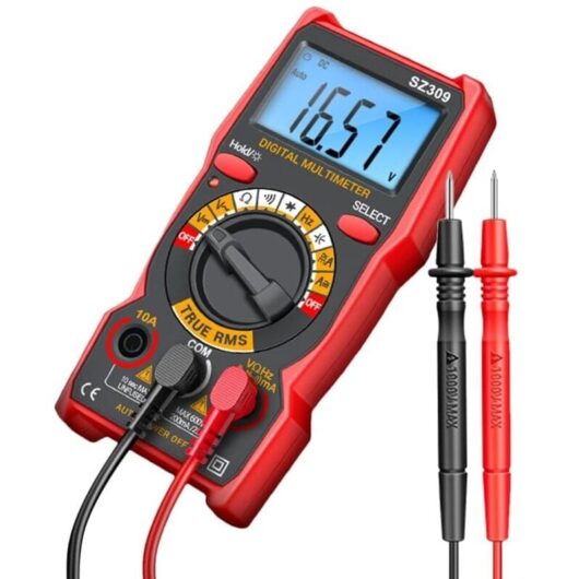 Mumu - Capacitance Meter, Resistive, Intelligent Capacitance Meter, 1999 Counts lcd Multimeter with Backlight, Accurate Measurement Household