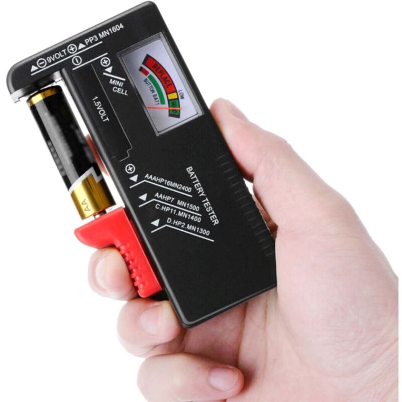 Universal Battery Tester, Digital Battery Tester, for AA AAA CD 9V Key Batteries 1.5V Battery Voltage Checker