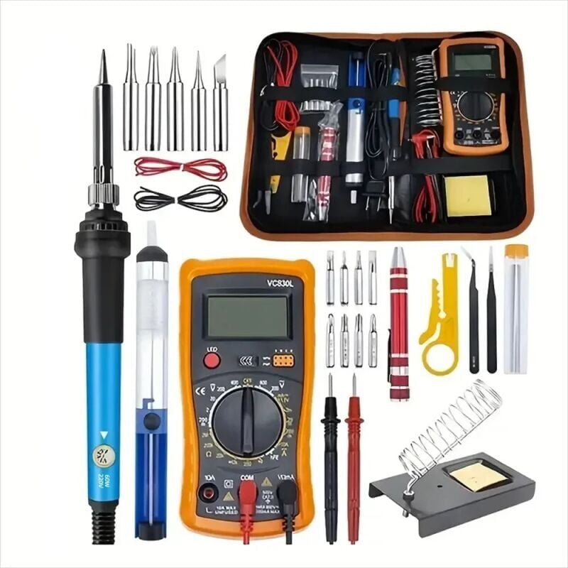 Ymyny - Digital Multimeter Multimeter 18-piece Set Digital Multimeter with Auto Range Professional Electrical Tester loy