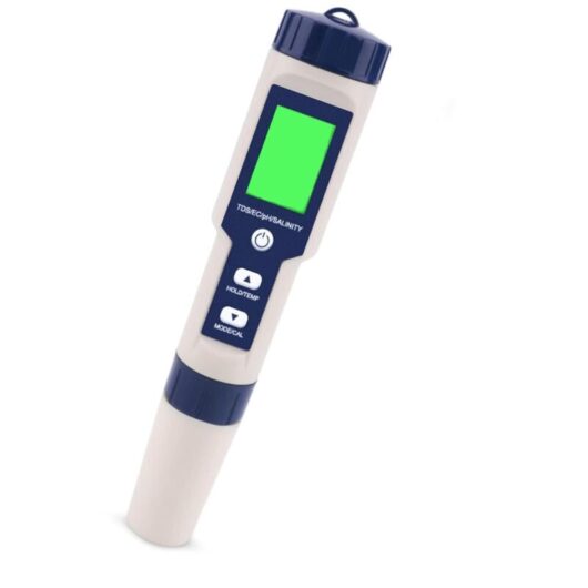 5-in-1 Electronic PH Meter Tester,Measures Ph & TDS & EC Salinity & TemperatureWater Quality Tester,LCD Display and Reading Accuracy,for Drinking
