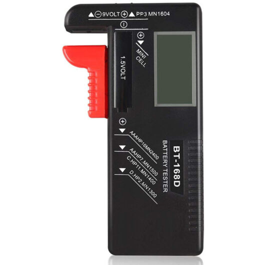 Digital Battery Tester, Universal Household Battery Tester for AAA AA CD 9V 1.5V Button Cell Batteries