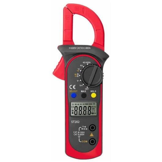 Digital Clamp Meter, Automatic Measuring Multimeter and Voltmeter, Voltage Tester Measurement, Alternating Current, Resistance, Continuity, Diode Test