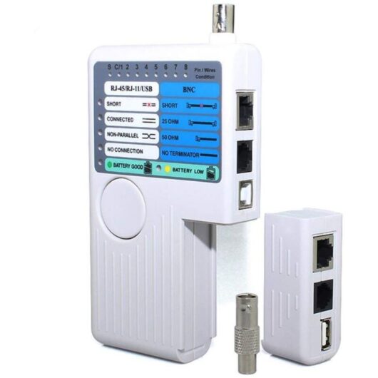 Tinor - RJ11 RJ45 usb bnc Network Cable Tester for utp stp lan Cable Tracer