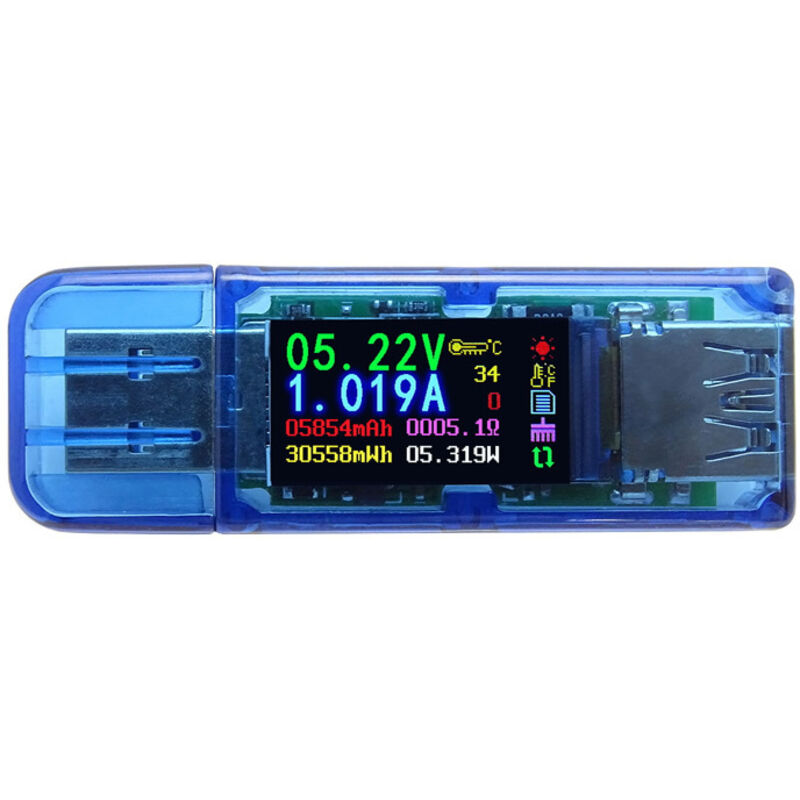 Tinor - usb Tester, AT34 usb 3.0 Color lcd Voltmeter Ammeter Current Meter Multimeter usb Charger Tester