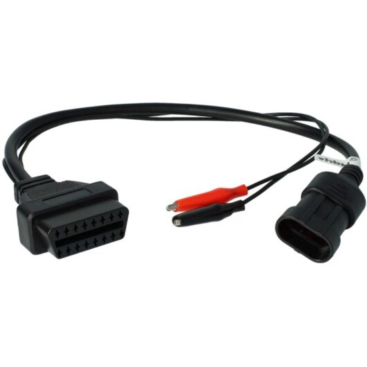 vhbw OBD2 Adapter 3Pin OBD1 to OBD2 compatible with Peugeot Vehicle, Car - 30 cm