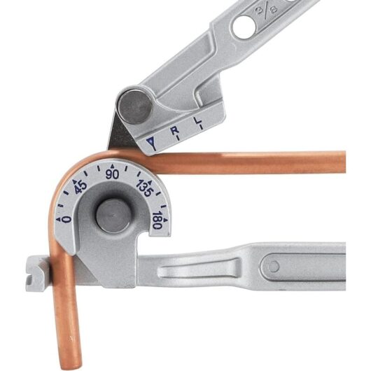 3-in-1 Manual Tube Bender 1/4" 5/16" 3/8" 0-180° Bending Tools for Copper, Brass, Aluminum, and Mild Metal