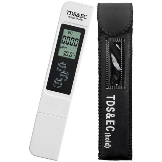 Aougo - 3-in-1 Multifunction Digital Tester Measures tds ec and Temperature with Large Digital lcd Screen, Monitors Drinking Water Quality,