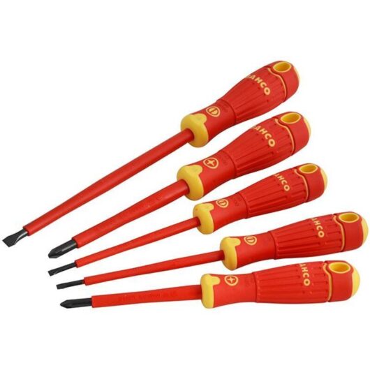 B220.015 fit Insulated Screwdriver 5 Piece Set - Bahco