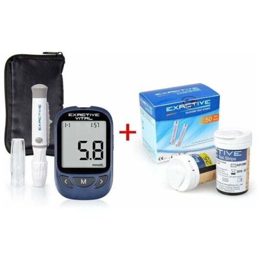 Blood glucose test kit, diabetes blood glucose meter with 50 test strips