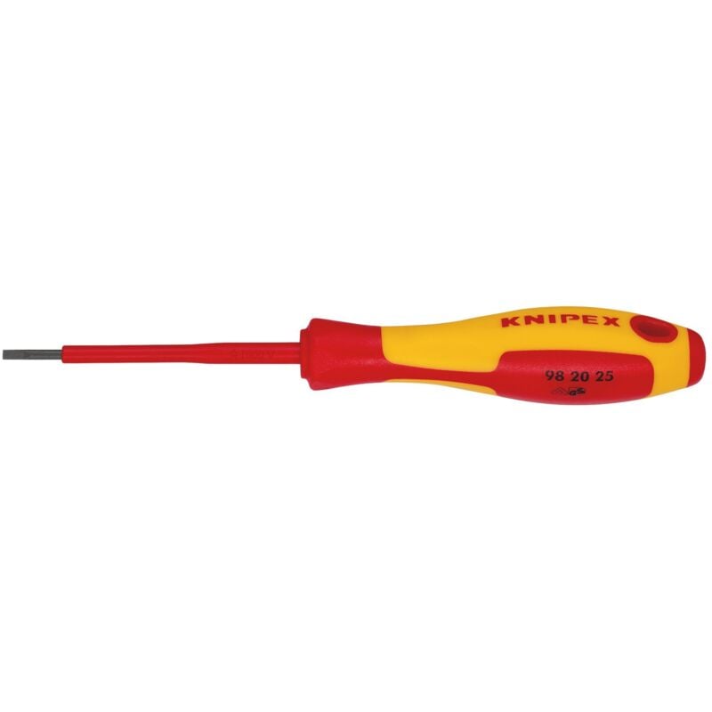 Draper 2.5mm VDE Insulated Slotted Screwdriver - Model 76803, Professional-Grade Electrical Screwdriver for Safe and Precise Work