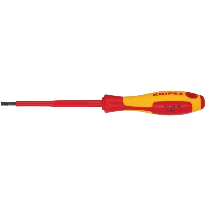 Draper 4mm VDE Insulated Slotted Screwdriver (Model 18791) - Professional-Grade, Safety-Approved Electrical Screwdriver