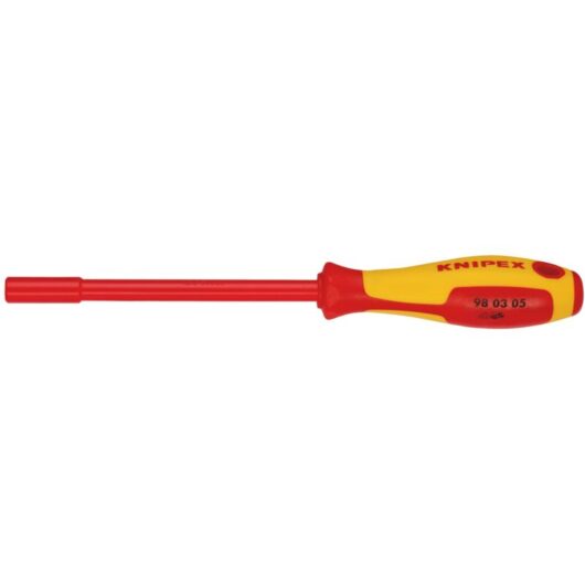 Draper 5mm VDE Insulated Nut Driver (Model 34655) - Professional-Grade, Durable, and Safe for Electrical Work