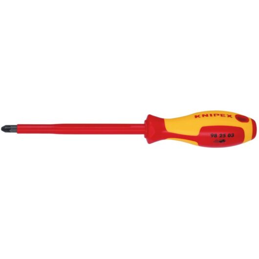 Draper PZ3 VDE Insulated Pozidriv® Screwdriver Model 69668 - Professional Electrical Screwdriver for Safe and Precise Work