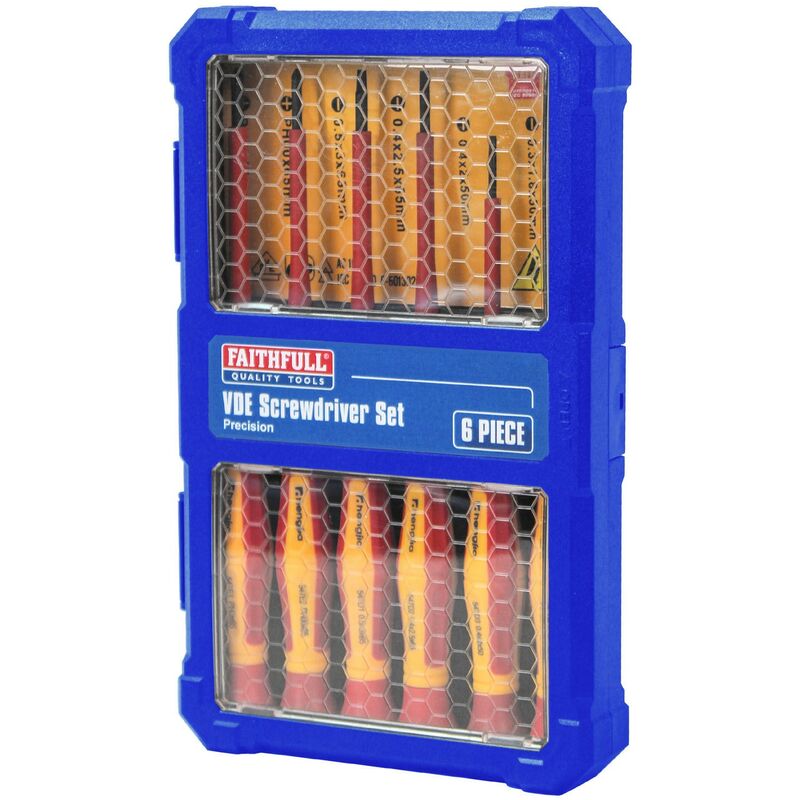 Faithfull - Instrument Precision vde Screwdriver Set faisdvdemini XMS21PREVDE6