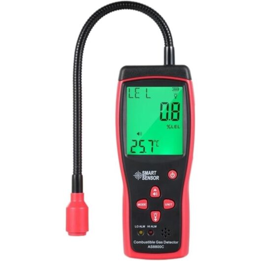 Ikodm - Smart Sensor Portable Combustible Gas Leak Detector Natural Gas Leak Tester Portable Gas,Multi-Purpose Detection
