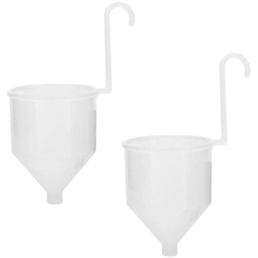 Large Viscometer, Universal Spray Gun Funnel, Portable Spray Gun Accessory, White