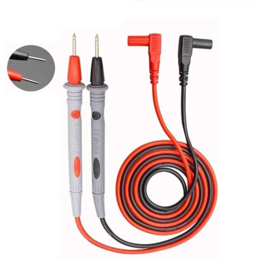 Pair Multimeter Probes Cable 1M, 1000V / 20A /CAT III/IV Multimeter Test Tip,Multimeter test cable, multimeter probe, multimeter test cable, soft