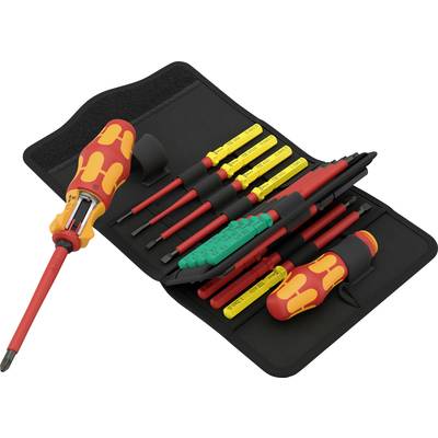 Wera Kraftform Kompakt VDE 17 RA 1 VDE Screwdriver set 17-piece Phillips, Slot, Pozidriv, TORX