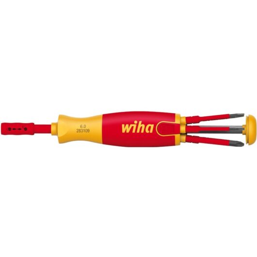 Wiha - Screwdriver with bit magazine LiftUp electric torx® with 6 slimBits (41158)