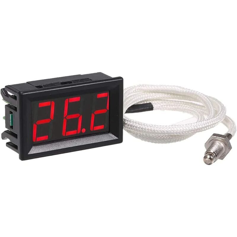 XH-B310 Industrial Digital Thermometer, 12V -30800°C K-type M6 Thermocouple Tester led Display Thermograph