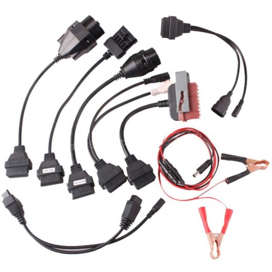vhbw 8x OBD Adapter OBD1 to OBD 2 16 pin compatible with Opel Car, Lorry - Connector Adapter