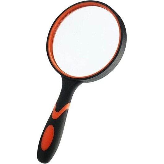 10X Magnifier, Reading Magnifier, Children's Magnifier, Children's Insect Magnifier, 80mm Magnifier, Magnifier with Soft Non-Slip Rubber Handle, for