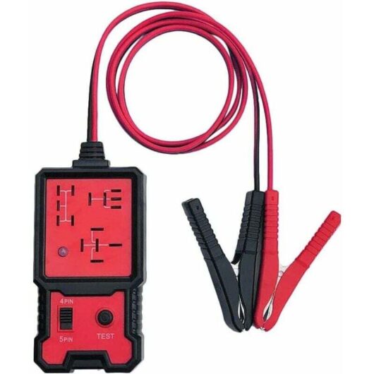 12V Car Electronic Relay Tester Battery Checker with Clips Auto Relay Diagnostic Tool