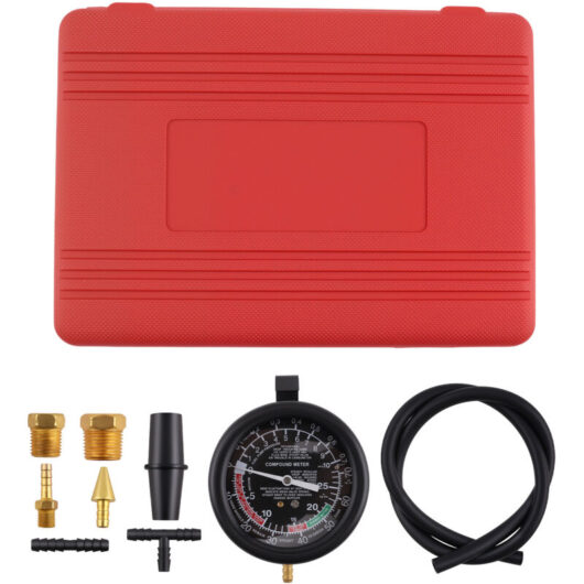 Automotive Fuel Pump Vacuum Pressure Test Gauge for Car Engine Diagnostic 10PSI