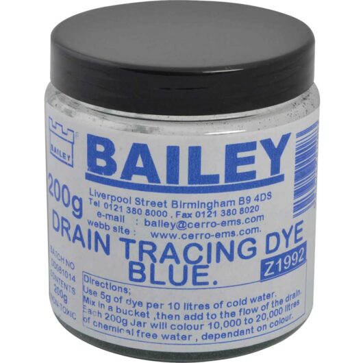 Bailey Drain Tracing Dye Blue 200g